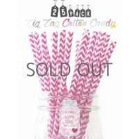 メイソンジャー Ball Mason jar タンブラー エコ 再生可能 紙ストロー25本入り サーキュラーエコノミー Zig Zag Cotton Candy