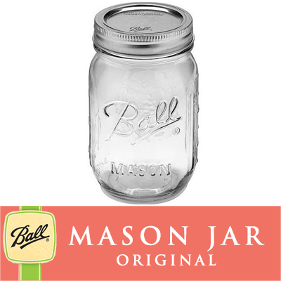 メイソンジャー 16oz(473ml) レギュラーマウス Ball Mason jar 