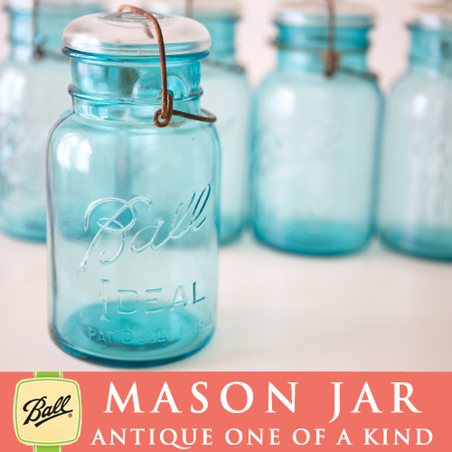 アンティーク メイソンジャー Ball Mason jar ビンテージ Quart